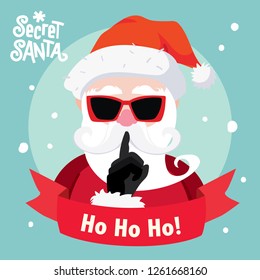 Secret Santa Illustration Stock Vector (Royalty Free) 1261668160