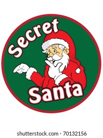 Secret Santa vector