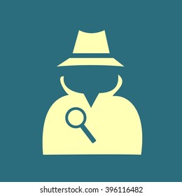 Secret service agent icon