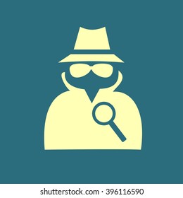 Secret service agent icon