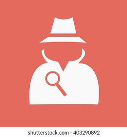 Secret service agent icon