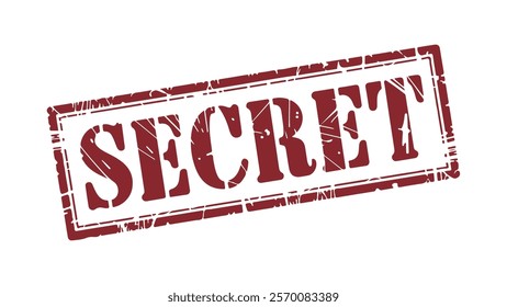 "SECRET" stamp in red text on a white background.