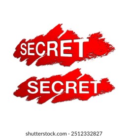 secret stamp set vector design
