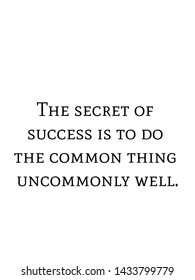 The secret of success vector quote artwork motivation inspiration success wall poster positive typography printable