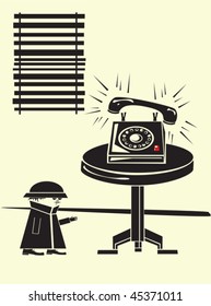 Secret telephone call