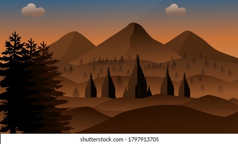 El templo secreto y montar la ilustración de fondo para tu dekstop, web o cualquier cosa