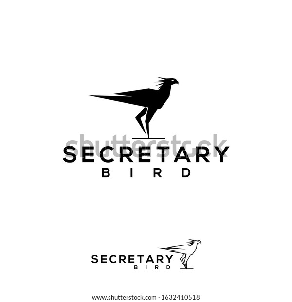 secretary bird logo design\
vector