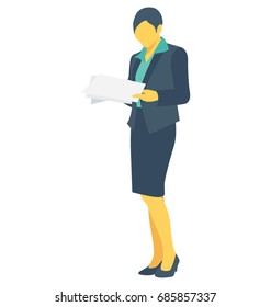 
Secretary Color Vector Icon
