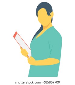
Secretary Color Vector Icon 
