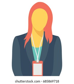 
Secretary Color Vector Icon
