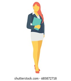 
Secretary Color Vector Icon

