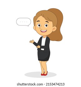 Secretary Girl working an office