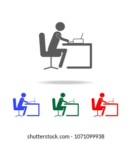 Secretary icon. Elements of people profession in multi colored icons. Premium quality graphic design icon. Simple icon for websites, web design, mobile app, info graphics on white background