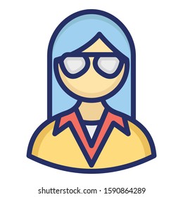 
Secretary Isolated Vector icon which can easily modify or edit
