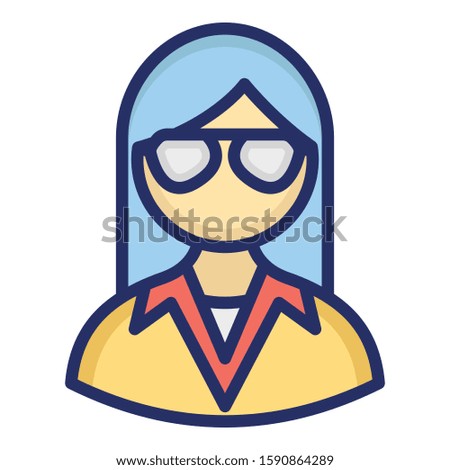 
Secretary Isolated Vector icon which can easily modify or edit

