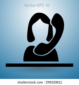 secretary vector icon