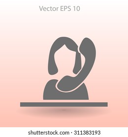 secretary vector icon