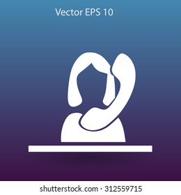 secretary vector icon