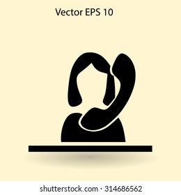 secretary vector icon
