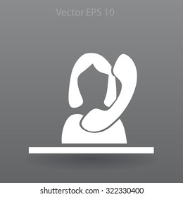 secretary vector icon