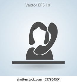 secretary vector icon