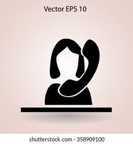 secretary vector icon