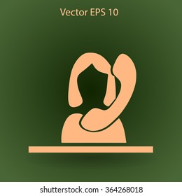 secretary vector icon