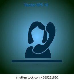 secretary vector icon