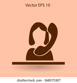 secretary vector icon