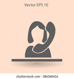 secretary vector icon