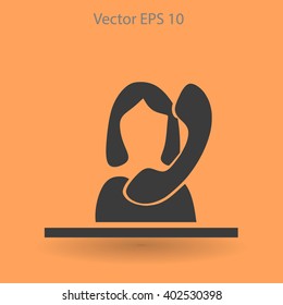 secretary vector icon