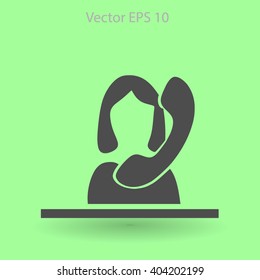 secretary vector icon