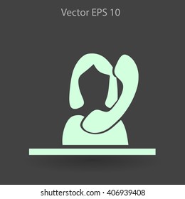 secretary vector icon