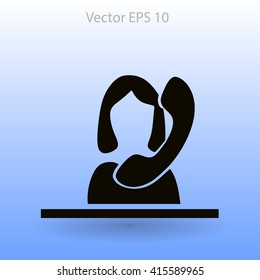 secretary vector icon