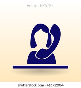 secretary vector icon