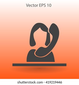 secretary vector icon