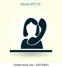 secretary vector icon