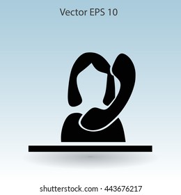 secretary vector icon