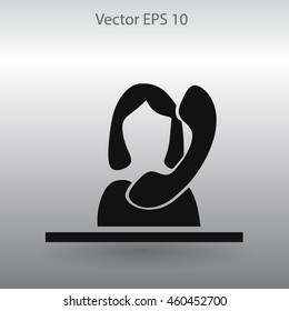secretary vector icon