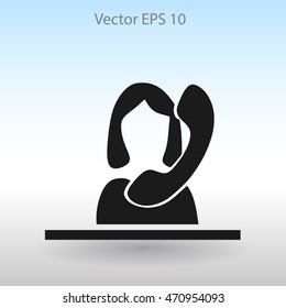 secretary vector icon