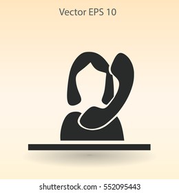 secretary vector icon
