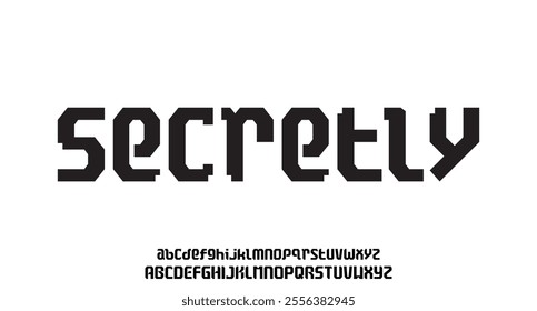 Secretly, Modern urban alphabet fonts. Typography sport, simple, technology, fashion, digital, future creative logo font.
