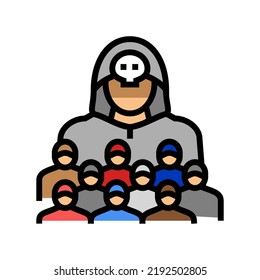 sect religious color icon vector. sect religious sign. isolated symbol illustration