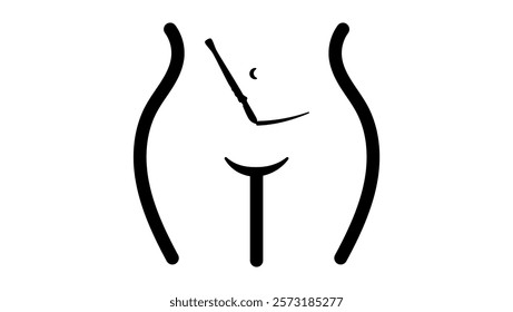 Section C Emblem, Black Isolated Silhouette