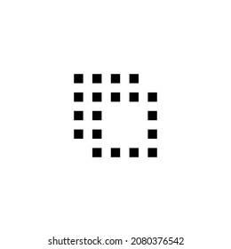 copiar el diseño de icono perfecto de píxel. Diseño de estilo plano aislado en un fondo blanco. Ilustración del vector