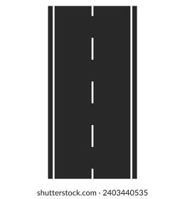Sección de la carretera con asfalto pavimento de hormigón