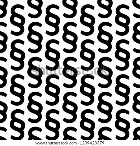 Section signs seamless pattern. Vector paragraph marks background. Legal code or law theme.