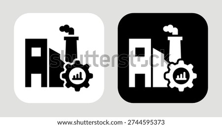 Sector Capacity Icon In Black and White Glyph Style