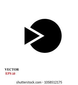 sector of a circle. simple icon