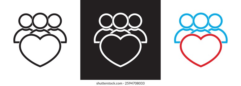 Sector of society icon . Eenergy, technology, arts, justice etc.  Isolated on white,  and black background. Vector illustration. EPS 10